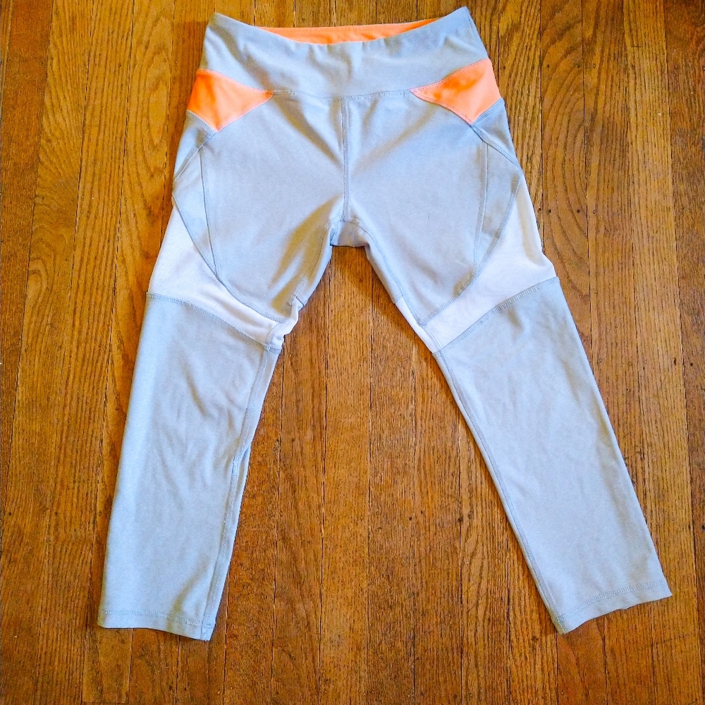 X by Gottex Capri Leggings with Mesh Detail